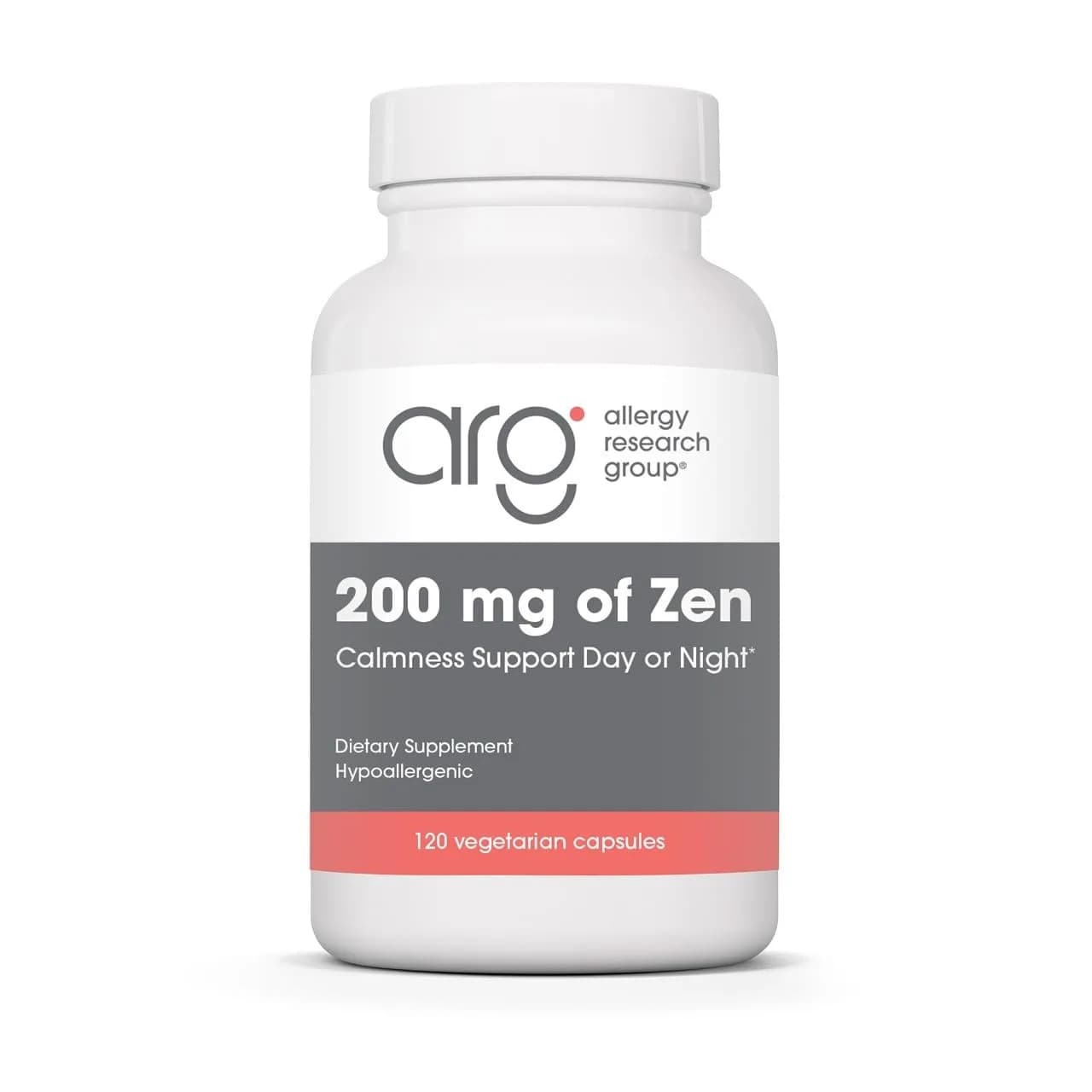Allergy Research Group 200 mg of Zen L-Theanine & GABA | Stress & Relaxation Support — White