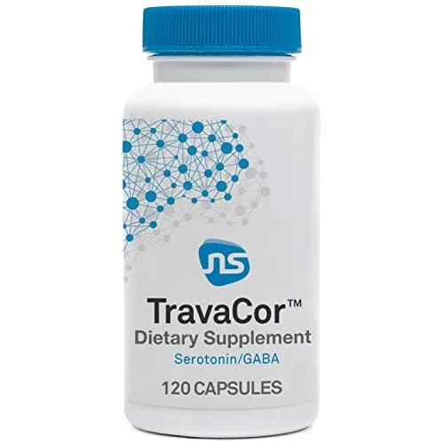 NeuroScience TravaCor Mood Support Supplement, 120 Capsules | Supports Calm & Stress Relief thumbnail 1
