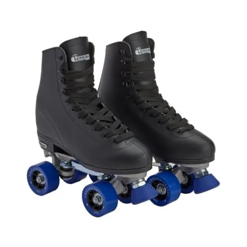 Chicago Skates Classic Black Quad Roller Skates for Men & Women | Durable Indoor & Outdoor Performance thumbnail 1
