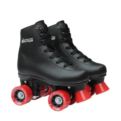 Chicago Skates Rink Roller Skates – Classic High-Top Quad Skates, Padded Ankle Support, 54mm Urethane Wheels, Adjustable Trucks, Indoor & Outdoor Use thumbnail 1