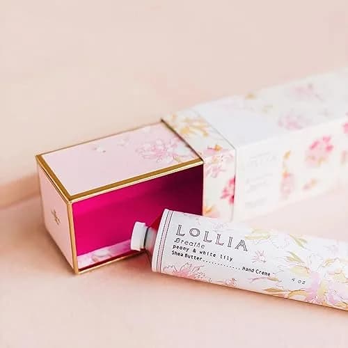 LOLLIA Breathe Hand Cream for Women, 4 oz | Shea & Cocoa Butter Moisturizer for Dry Hands thumbnail 3