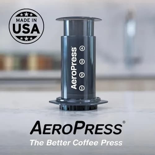 AeroPress Original Coffee Press, French Press, Pour-Over & Espresso Style Coffee Maker | Brews 1-3 Servings, 296ml (10 Fl Oz) thumbnail 6