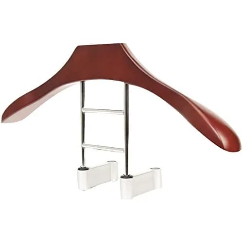 Maxsa Innovations Car Butler Premium Wood/Metal Coat Hanger | Fits Most Vehicle Headrests, Keeps Clothes Wrinkle-Free thumbnail 1