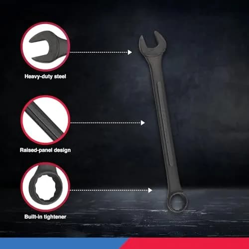 NEIKO Wrench Set 16 Piece | Heavy Duty MM | Raised Panel Construction thumbnail 4