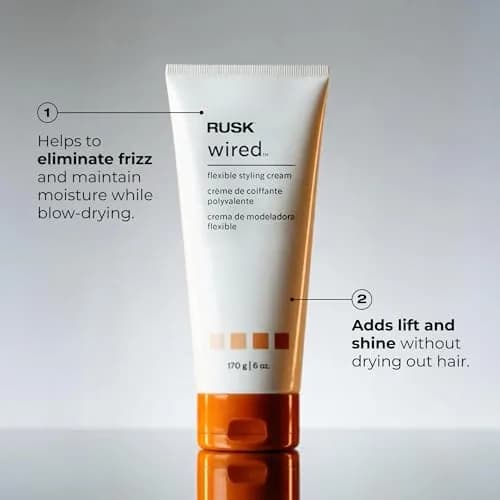 RUSK Designer Collection Wired Flexible Styling Creme 6 Oz | Flexible Hold & Texture Support thumbnail 5