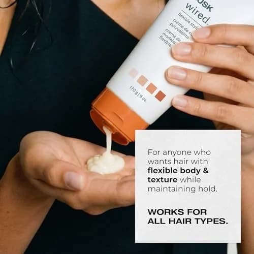 RUSK Designer Collection Wired Flexible Styling Creme 6 Oz | Flexible Hold & Texture Support thumbnail 6