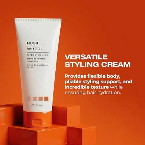 RUSK Designer Collection Wired Flexible Styling Creme 6 Oz | Flexible Hold & Texture Support thumbnail 3