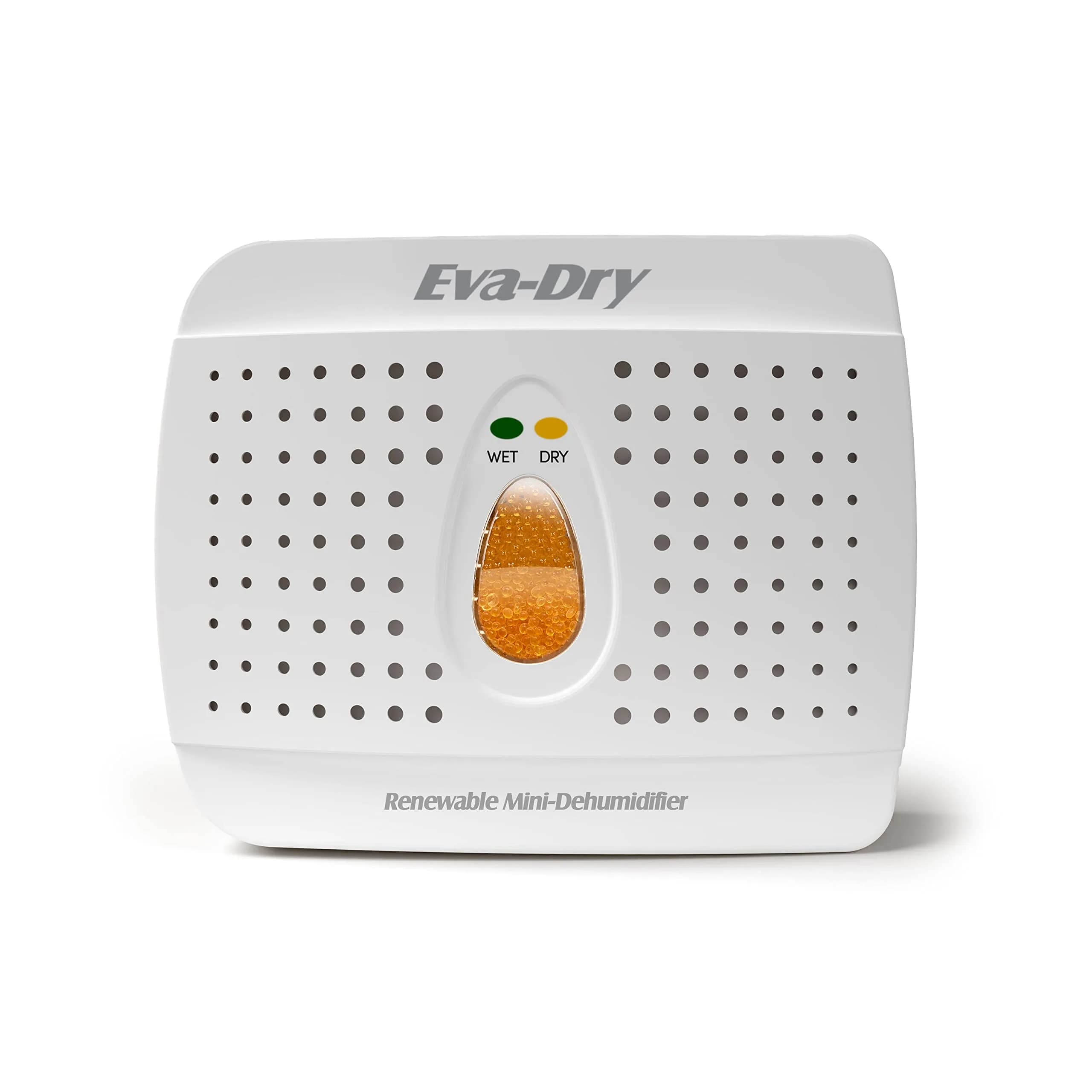 Eva-Dry E-333 Wireless Mini Dehumidifier, White 6oz (177ml) | Renewable Silica Gel for Small Spaces - main product image