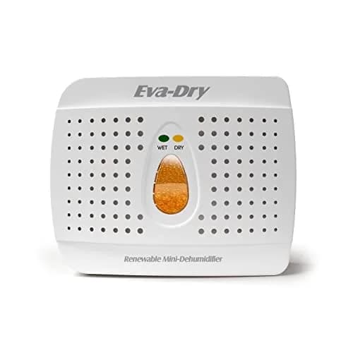 Eva-Dry E-333 Wireless Mini Dehumidifier, White 6oz (177ml) | Renewable Silica Gel for Small Spaces thumbnail 1