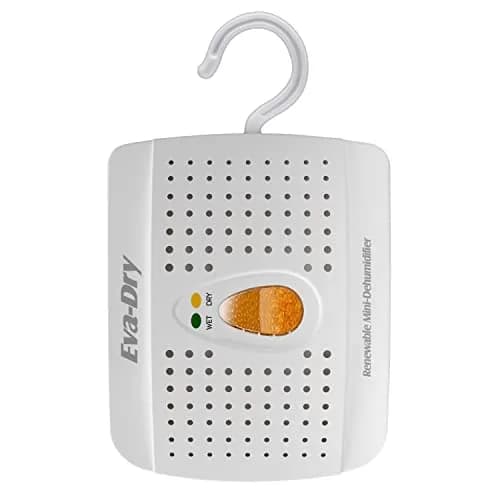 Eva-Dry E-333 Wireless Mini Dehumidifier, White 6oz (177ml) | Renewable Silica Gel for Small Spaces thumbnail 3