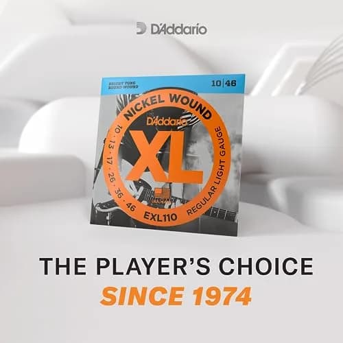 D'Addario XL Nickel EXL116 Electric Guitar Strings, Medium Top/Heavy Bottom 11-52 Gauge | Bright Tone, Perfect Intonation thumbnail 4
