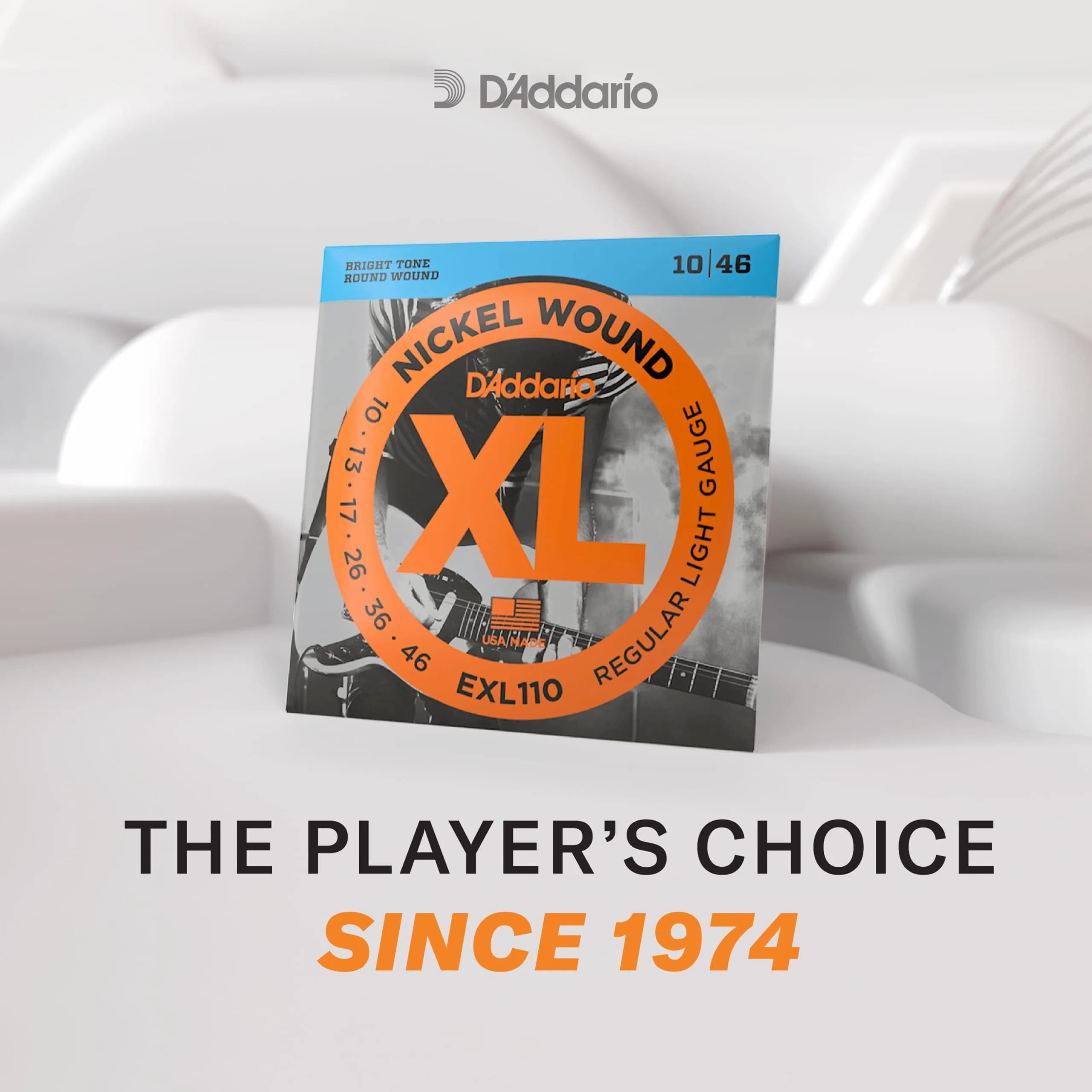 D'Addario XL Nickel EXL116 Electric Guitar Strings, Medium Top/Heavy Bottom 11-52 Gauge | Bright Tone, Perfect Intonation - view 4