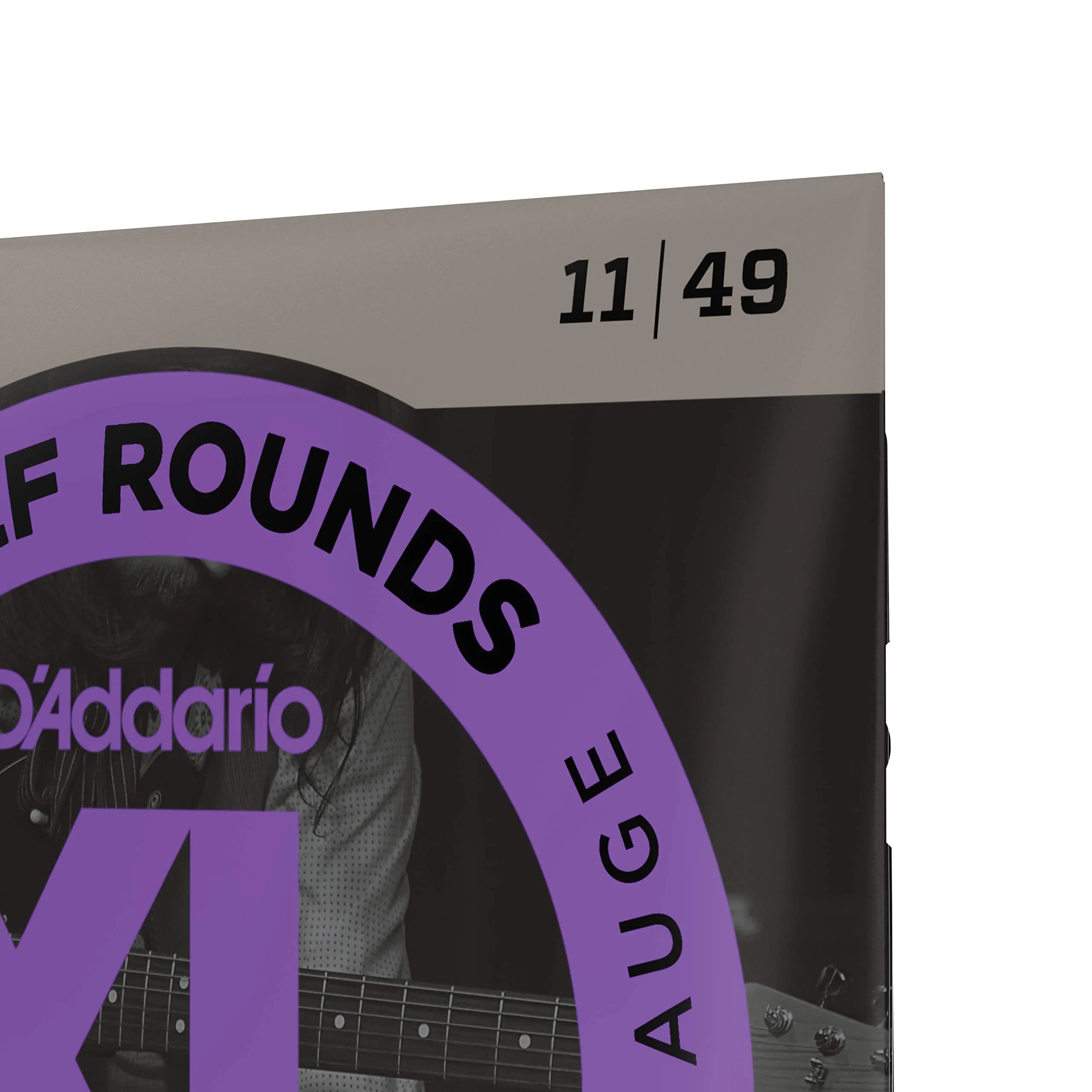 D'Addario EHR370 Half Round Electric Guitar Strings Medium 11-49 | Smooth Feel, Reduced Finger Noise - view 4