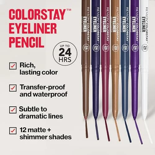 Revlon ColorStay Waterproof Eyeliner Pencil, 0.01 oz (0.28 g) | Ophthalmologist Tested for All Skin Types thumbnail 3