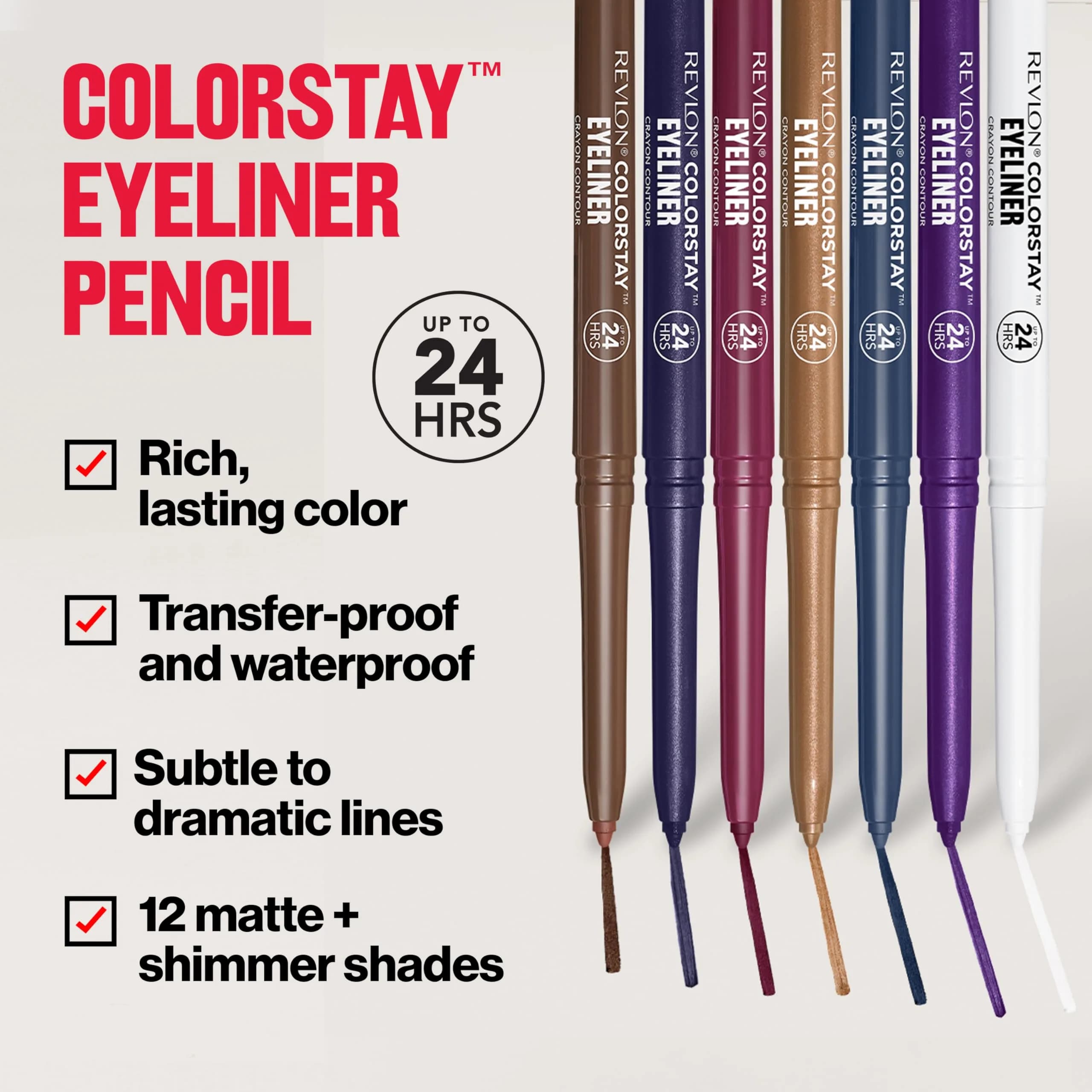 Revlon ColorStay Waterproof Eyeliner Pencil, 0.01 oz (0.28 g) | Ophthalmologist Tested for All Skin Types - view 3