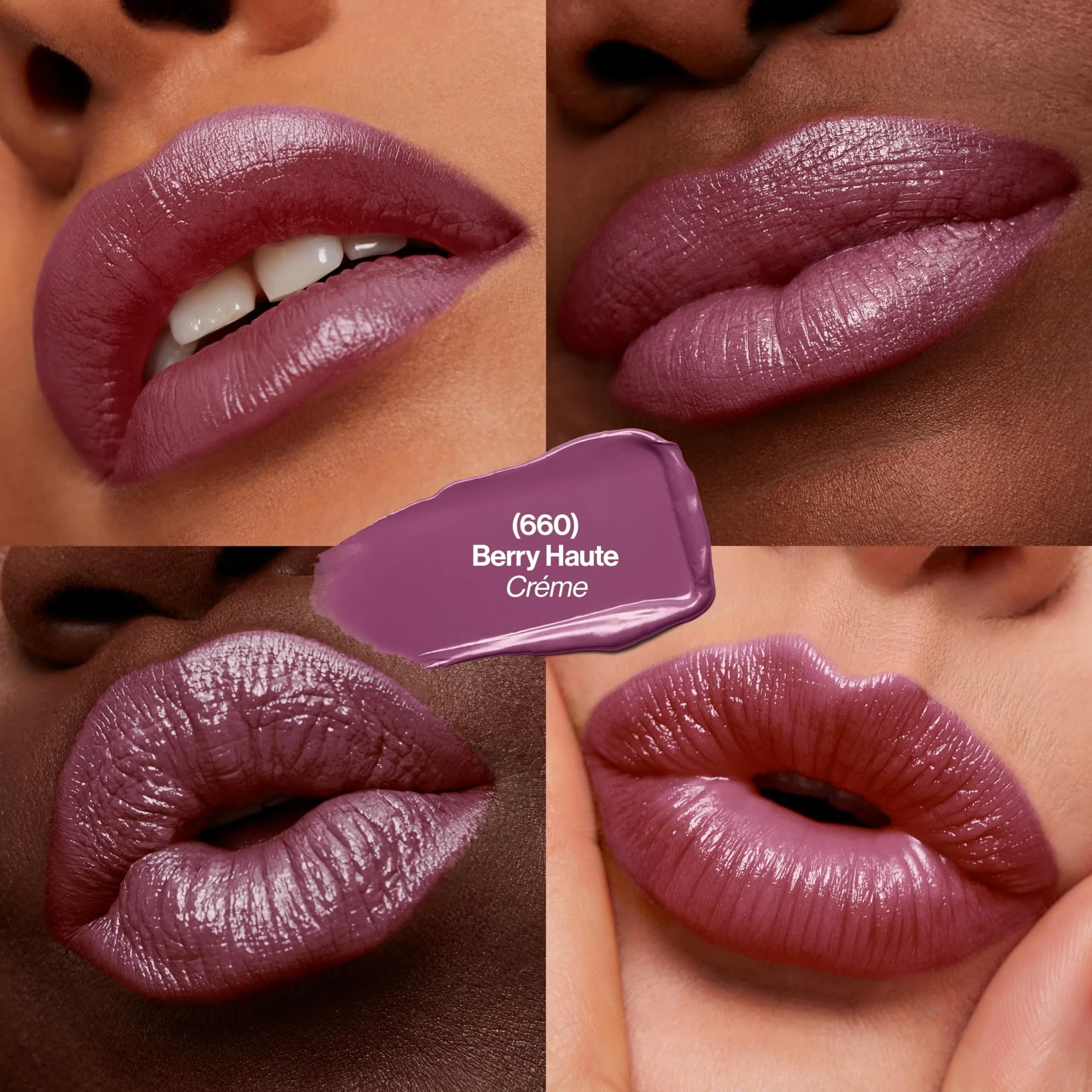 Revlon Super Lustrous Lipstick, 660 Berry Haute, 0.15 oz (4.25 g) | Classic Cream Finish Lipstick thumbnail 2