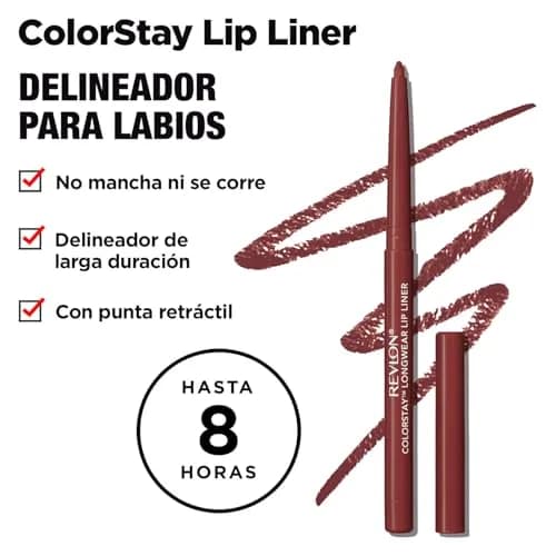 Revlon ColorStay Lipliner with Sharpener, Reds 100, 0.28 g (0.01 oz) | Defines Lips for Hours thumbnail 2
