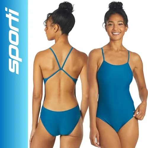 Sporti Micro Back Women's Athletic One-Piece Swimsuit | UPF 50+ Sun Protection, Long-Lasting Lycra Fit (34) thumbnail 2