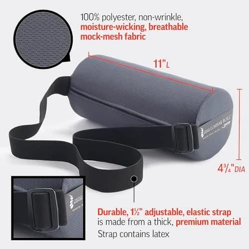 OPTP The Original McKenzie Lumbar Roll – Firm Density Low Back Support 27.94cm (11") x 12.07cm (4.75") thumbnail 4