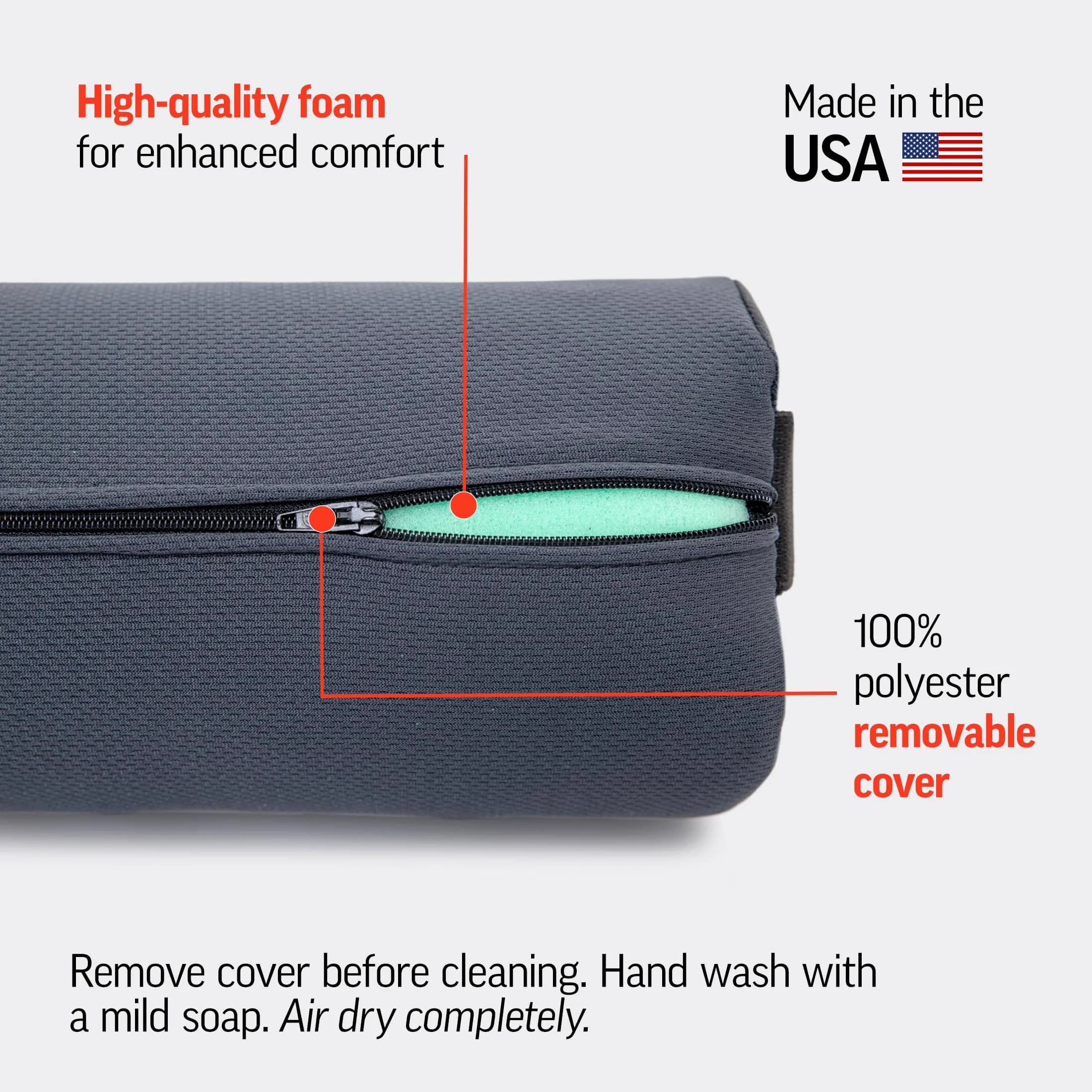 OPTP The Original McKenzie Lumbar Roll Standard Density 27cm (11") | Moderate Back Support for Sitting - view 6