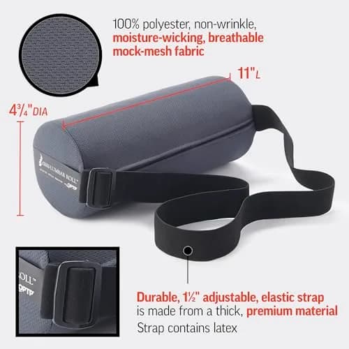 OPTP The Original McKenzie Lumbar Roll Standard Density 27cm (11") | Moderate Back Support for Sitting - view 4