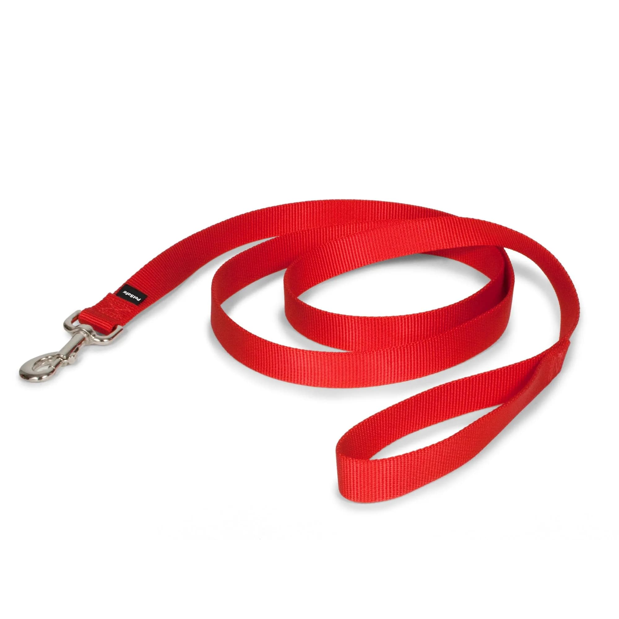 PetSafe Nylon Dog Leash - Strong, Durable, Traditional Style with Easy Bolt Snap - 1 in. x 6 ft., Red