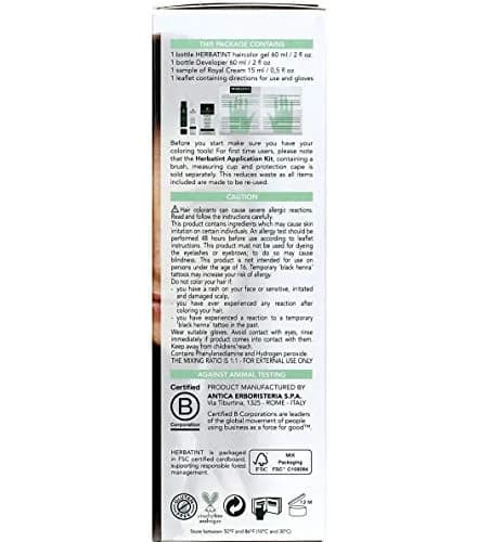 Herbatint Permanent Herbal Haircolour Gel 5N Light Chestnut 135 mL | Ammonia-Free Organic Herbal Formula thumbnail 2