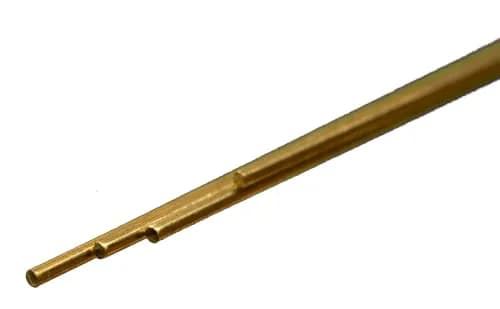 K & S Precision Metals Round Brass Rod 8161 – 1.19 mm (3/64") OD x 30.48 cm (12") Long – 4 Rods thumbnail 3