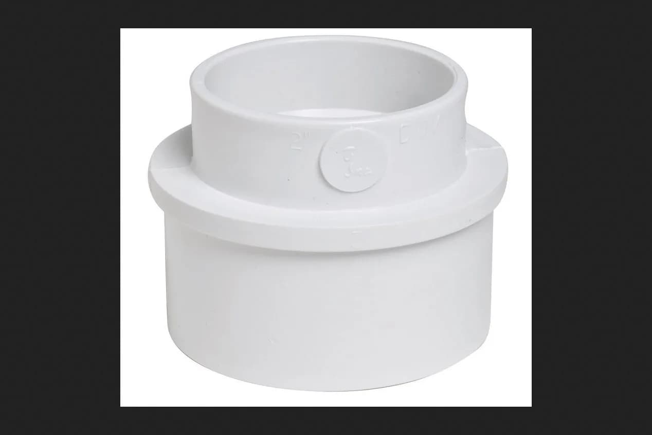 Plastic Trends 3 in. Spigot x 2 in. Dia. Hub PVC Reducing Bushing | Connect SDR 35 Sewer to DWV Pipe