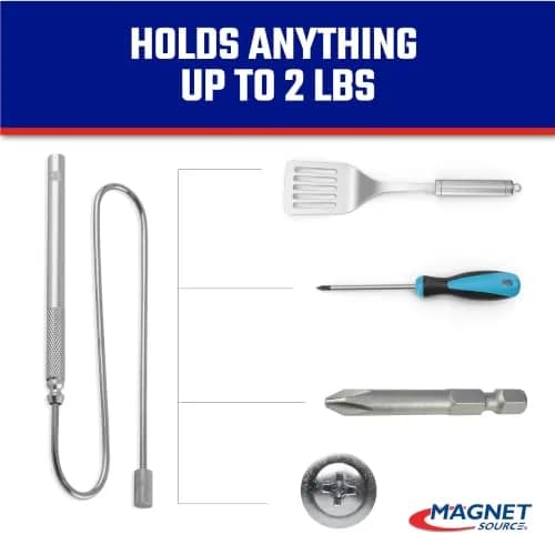 Master Magnetics Bend-It Bendable Magnetic Pick-Up Tool - Strong Retrieving Magnet for Screws, Nails, and Small Hand Tools - 2 lb Hold - 19” L | Versatile Magnetic Pickup thumbnail 4