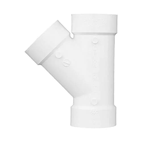 Charlotte Pipe 3" DWV Wye Pipe Fitting | Sanitary Drain Waste Vent, Easy Install, Made in USA thumbnail 5