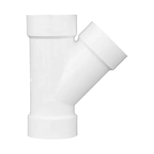 Charlotte Pipe 3" DWV Wye Pipe Fitting | Sanitary Drain Waste Vent, Easy Install, Made in USA thumbnail 4