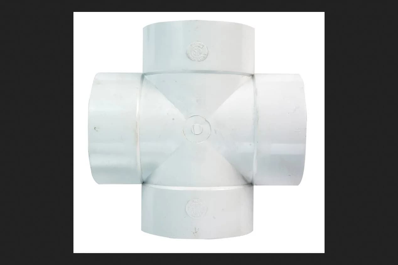 Plastic Trends 4 in. Hub x 4 in. Dia. Hub PVC Straight Tee | SDR35 Sewer Pipe Fitting