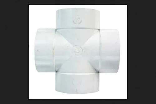 Plastic Trends 4 in. Hub x 4 in. Dia. Hub PVC Straight Tee | SDR35 Sewer Pipe Fitting thumbnail 1
