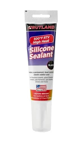 Rutland High Temp Silicone Sealant RTV Gasket Maker - Heat Resistant Glue & Black RTV Silicone Sealant Adhesive, Gasket Sealer 500F | Flexible, Heat-Resistant thumbnail 1