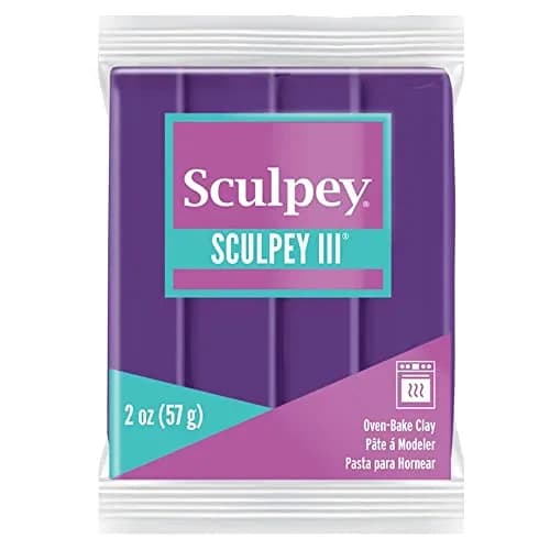 Sculpey III Polymer Oven-Bake Clay Purple 59.5g (2 oz) | Non-Toxic, ASTM D-4236 Certified thumbnail 1