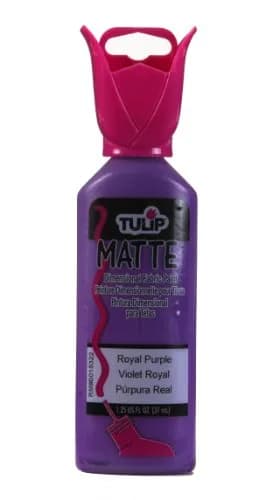 Tulip Dimensional Fabric Paint 36ml (1.25 Fl Oz) Matte Royal Purple | Permanent & Washable for Crafts thumbnail 1