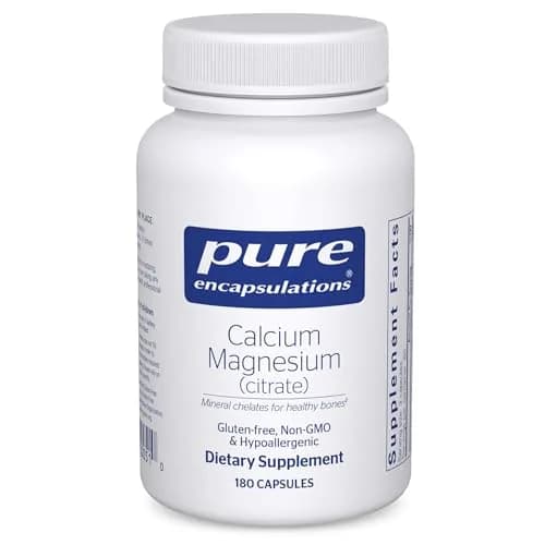 Pure Encapsulations Calcium Magnesium (Citrate) 180 Capsules | Supports Bone & Heart Health thumbnail 1