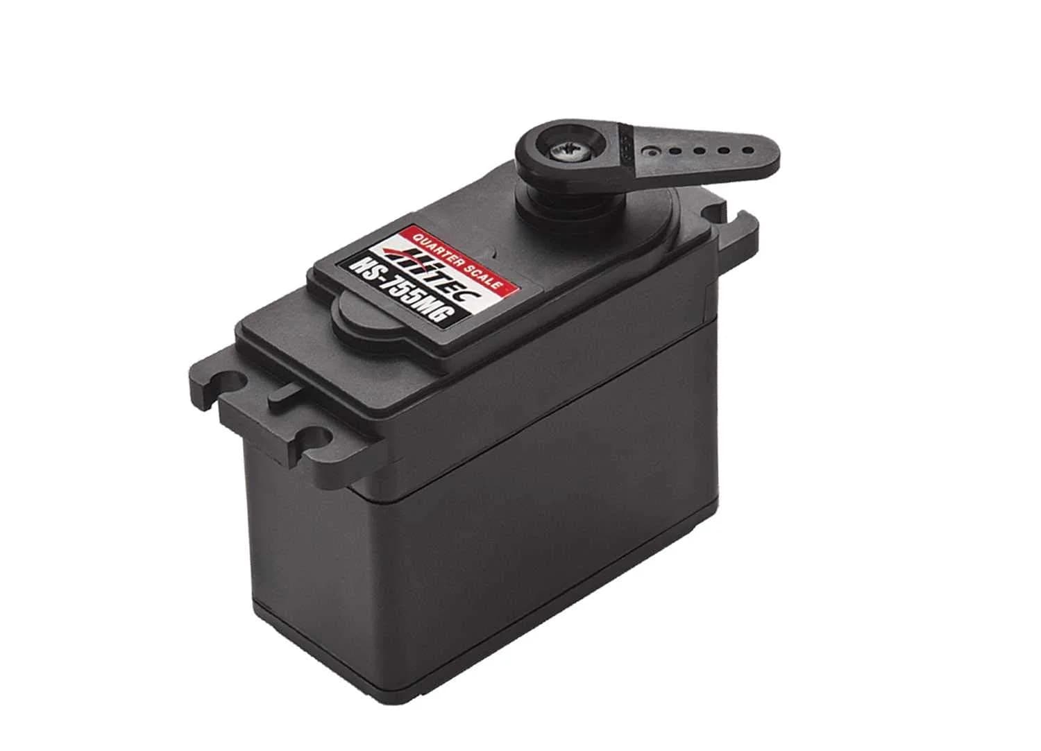 Hitec RCD HS-755MG Giant Scale Servo | 117g Metal Gear, 12-31.7 lbs Torque, 0.23-0.28 sec Speed — 31.7 lbs