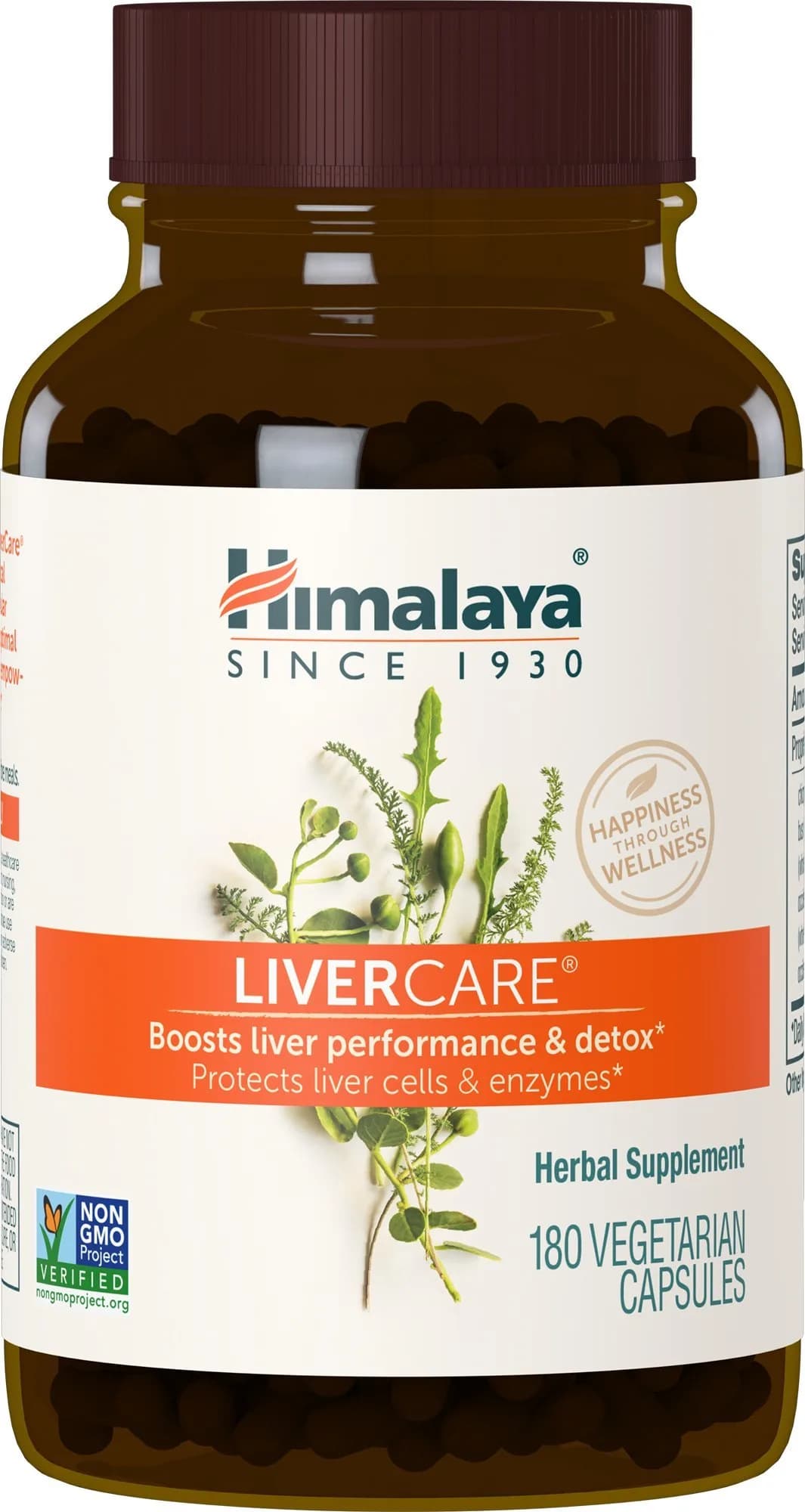 Himalaya LiverCare Herbal Supplement 180 Capsules (375 mg) | Supports Liver Detox & Bile Production - main product image