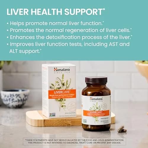 Himalaya LiverCare Herbal Supplement 180 Capsules (375 mg) | Supports Liver Detox & Bile Production thumbnail 2