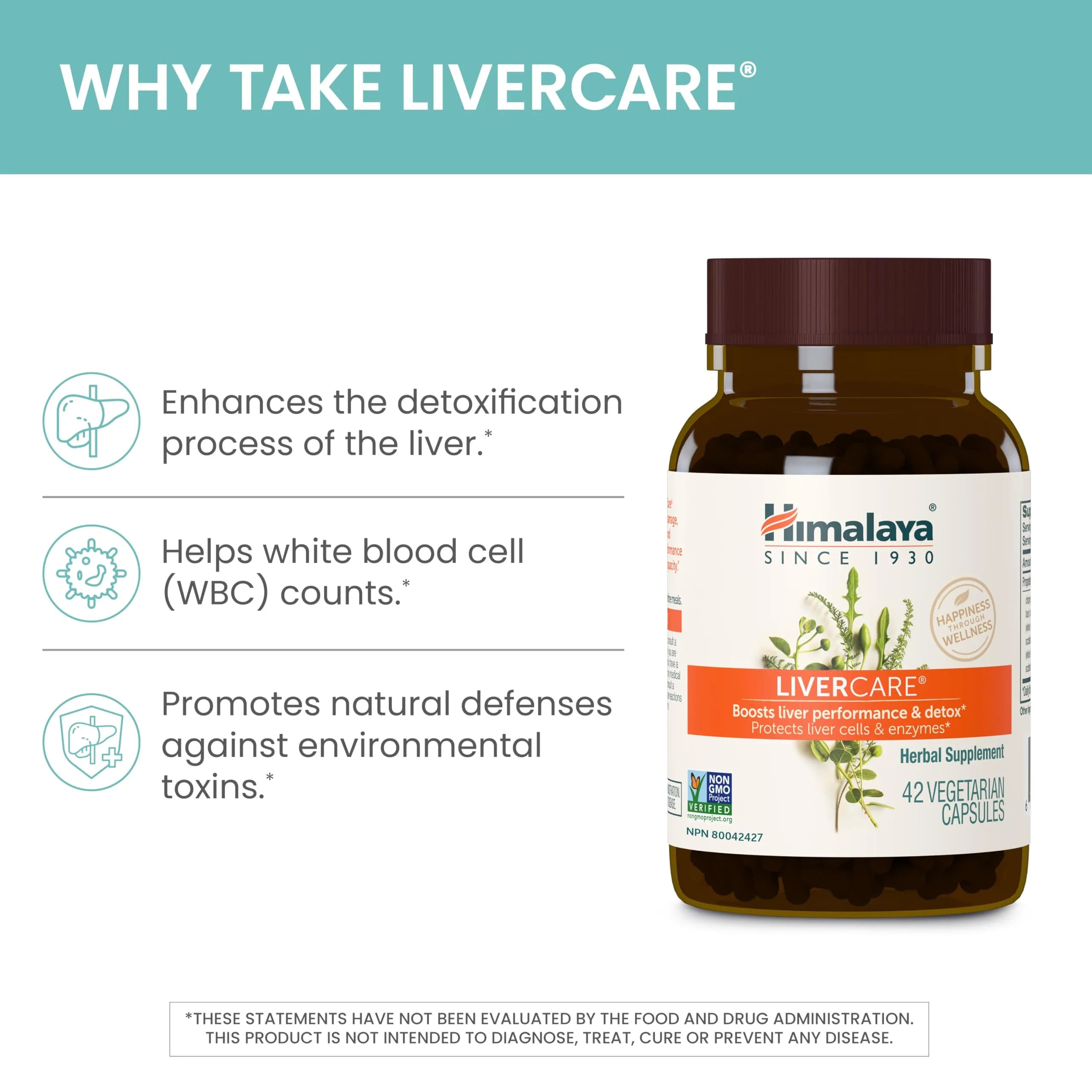 Himalaya LiverCare Herbal Supplement 180 Capsules (375 mg) | Supports Liver Detox & Bile Production - view 3