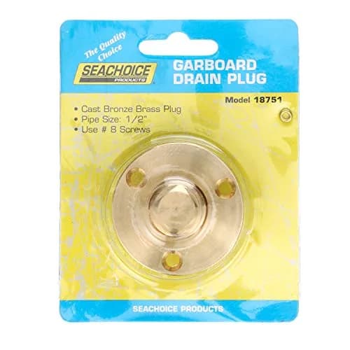 Seachoice Cast Bronze Marine Boat Garboard Drain 2 Inch | Brass Plug for Bilge Water Drainage thumbnail 4