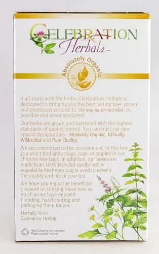 Celebration Herbals Ginger Peppermint Tea 24 Count | Caffeine-Free Herbal Blend with Natural Goodness thumbnail 6