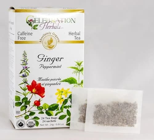 Celebration Herbals Ginger Peppermint Tea 24 Count | Caffeine-Free Herbal Blend with Natural Goodness thumbnail 2
