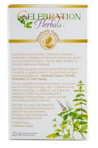 Celebration Herbals Marshmallow Root Tea 24 Bags | Caffeine-Free Organic Herbal Tea with Mellow Taste thumbnail 4