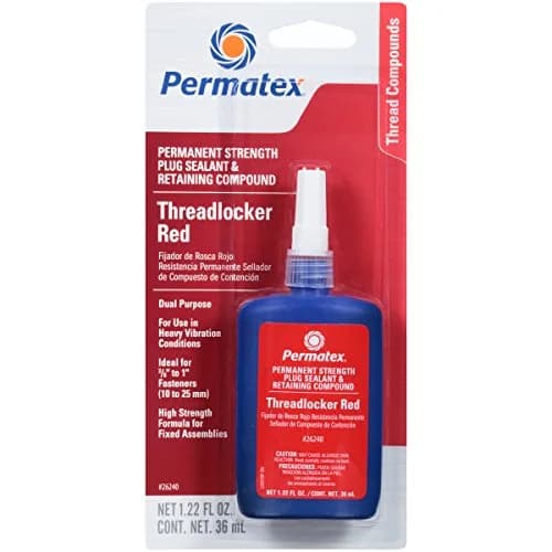Permatex Permanent Strength Threadlocker Red | High-Strength, OEM-Approved, 36 ml Bottle thumbnail 1