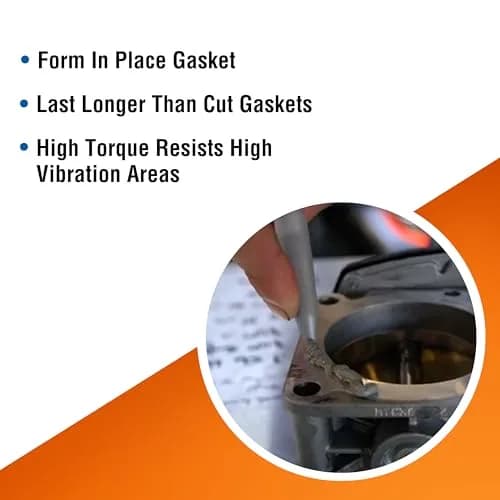 Permatex Ultra Grey Rigid High-Torque RTV Silicone Gasket Maker 81.8g (3.0 oz) | For High-Torque & Vibration Applications thumbnail 5