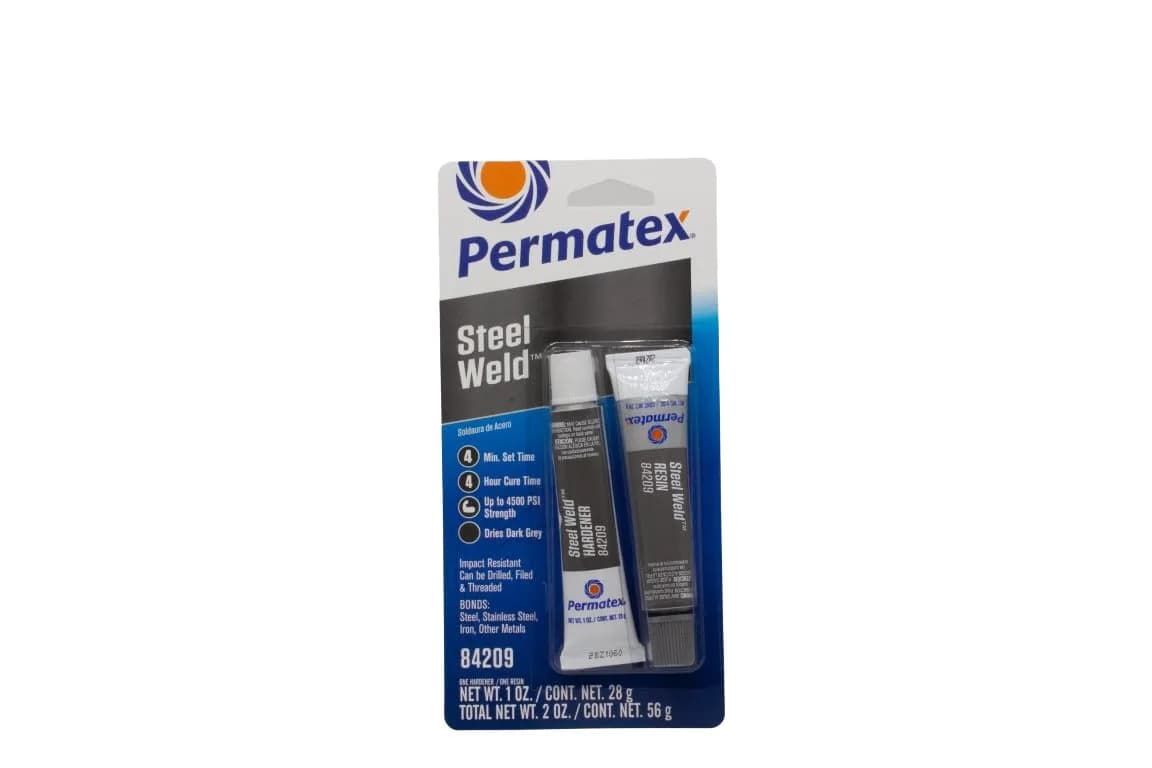 Permatex PermaPoxy 4 Minute Multi-Metal Epoxy 59ml (2 oz) | Bonds Aluminum, Steel, Copper, Brass