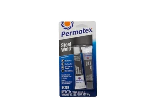 Permatex PermaPoxy 4 Minute Multi-Metal Epoxy 59ml (2 oz) | Bonds Aluminum, Steel, Copper, Brass thumbnail 1